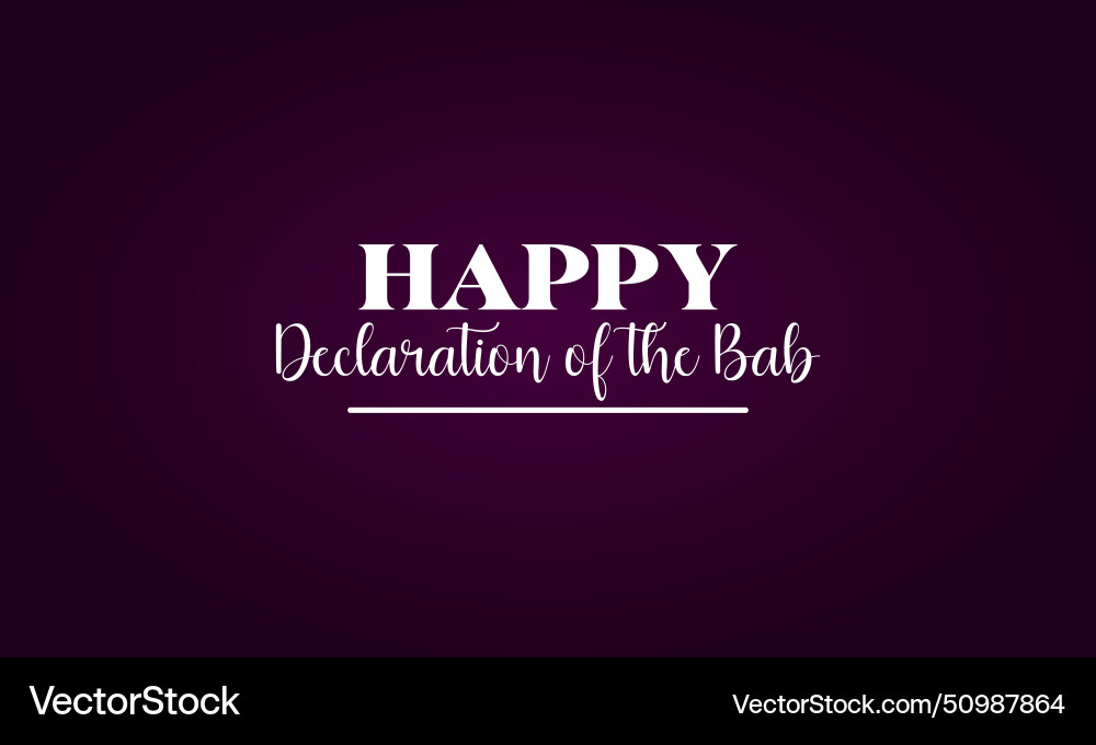 Spring happy declaration of the bab stylish text Vector Image