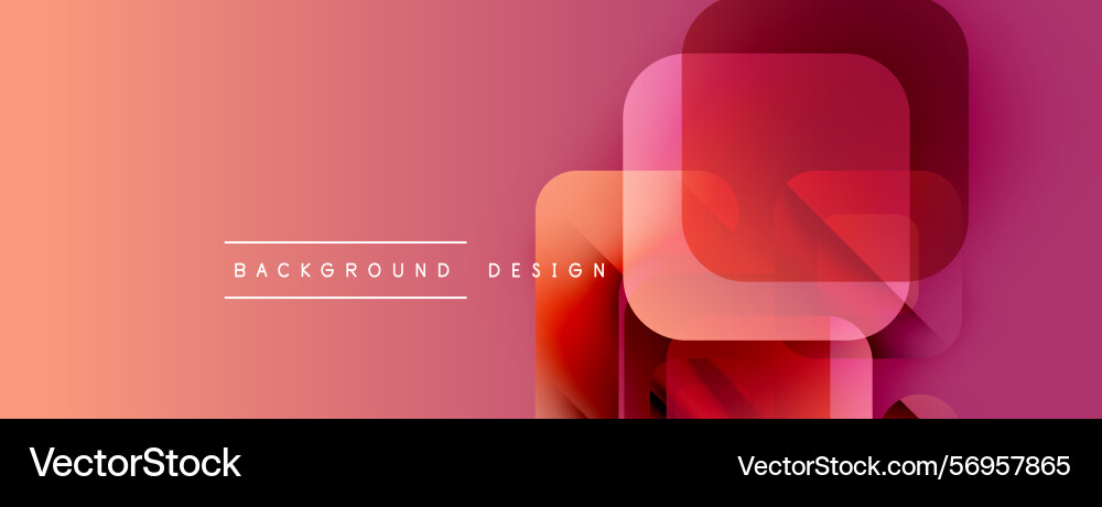 Abstract geometric shapes overlap gradient colors Vector Image