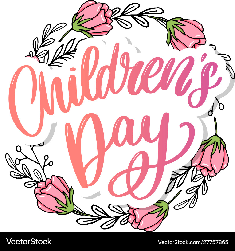 Children day background happy Children day background happy vector image