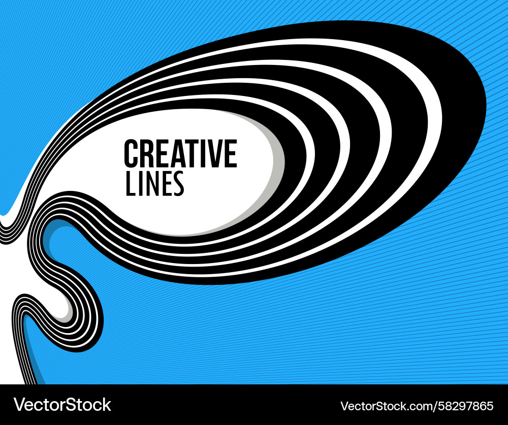 Dynamic Lines Abstract Background Vector Image