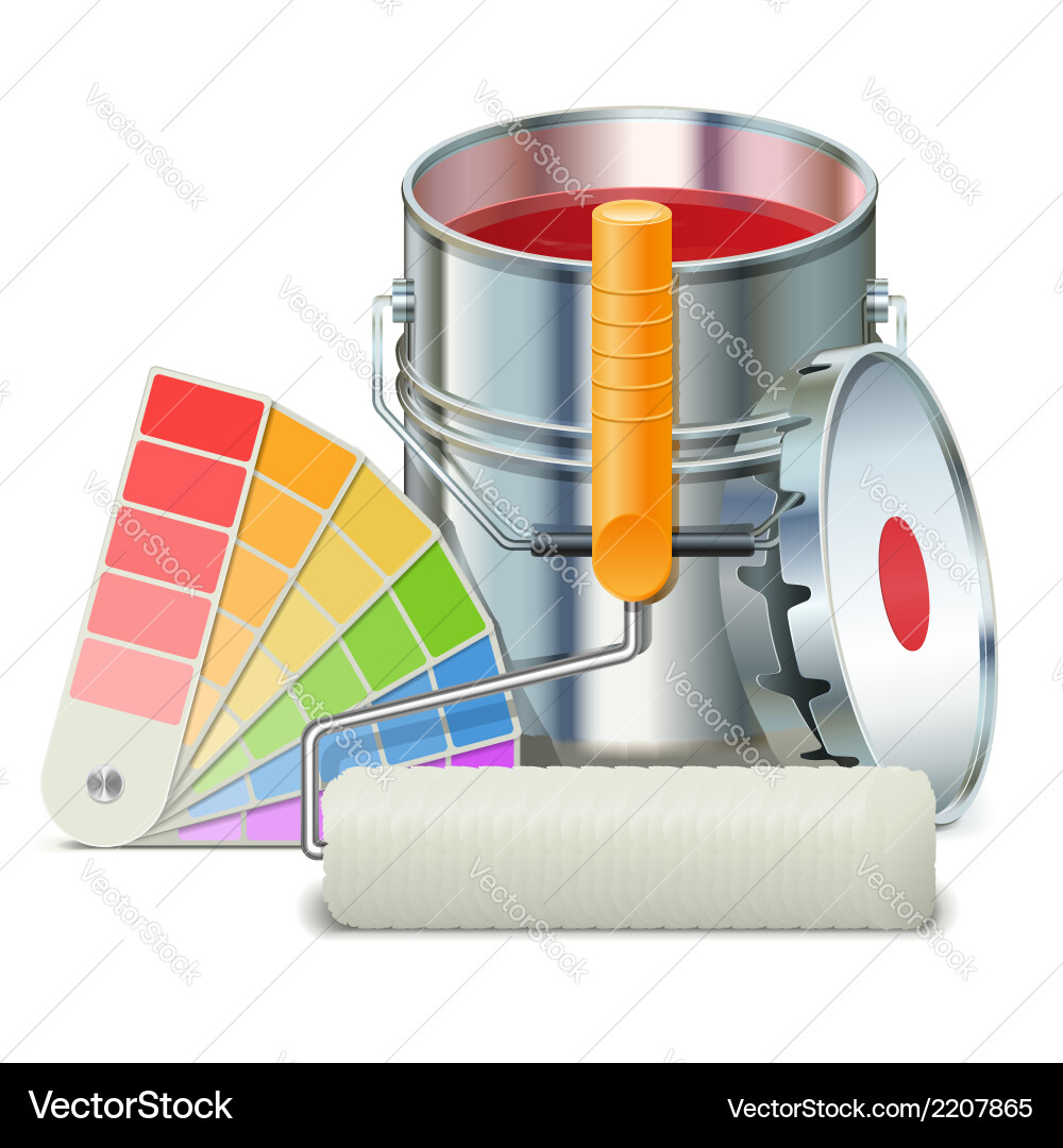Painting concept Royalty Free Vector Image - VectorStock