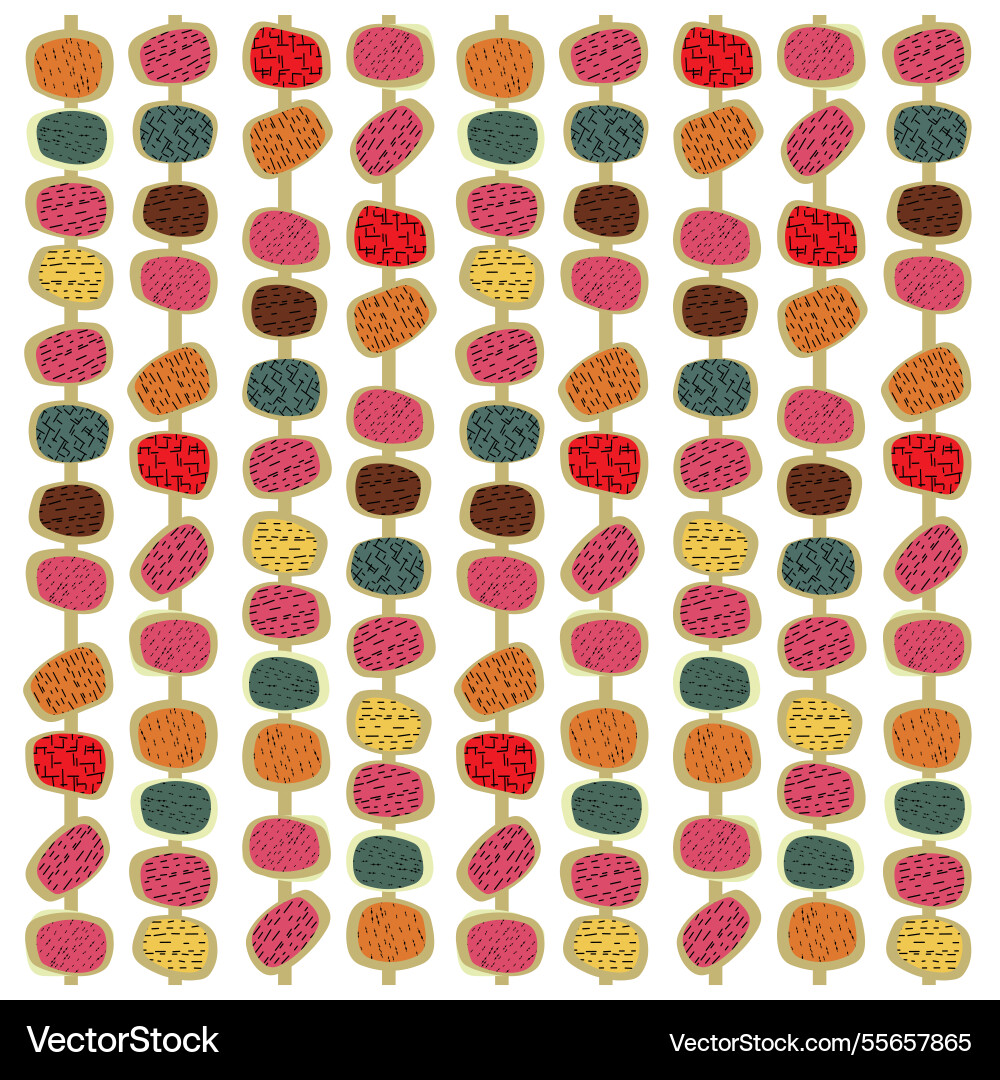 Vintage retro style print pattern Vintage retro style print pattern vector image