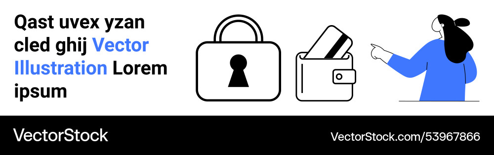 Abstract symbolic promoting secure Vector Image