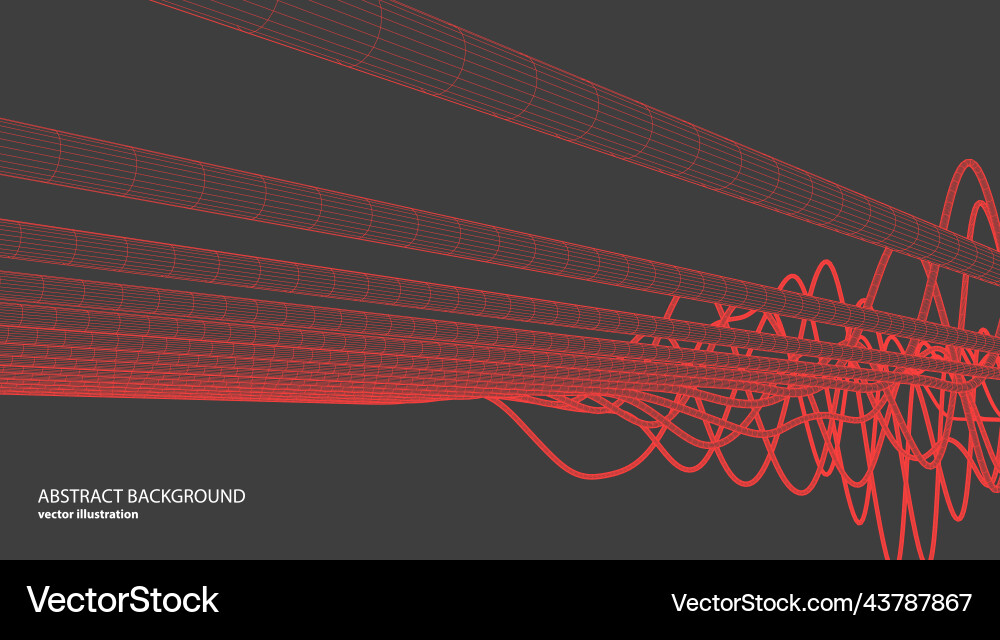 Abstract background with a wireframe dynamic Abstract background with a wireframe dynamic vector image