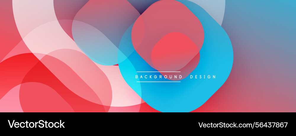 Abstract colorful shapes overlap creating modern Abstract colorful shapes overlap creating modern vector image