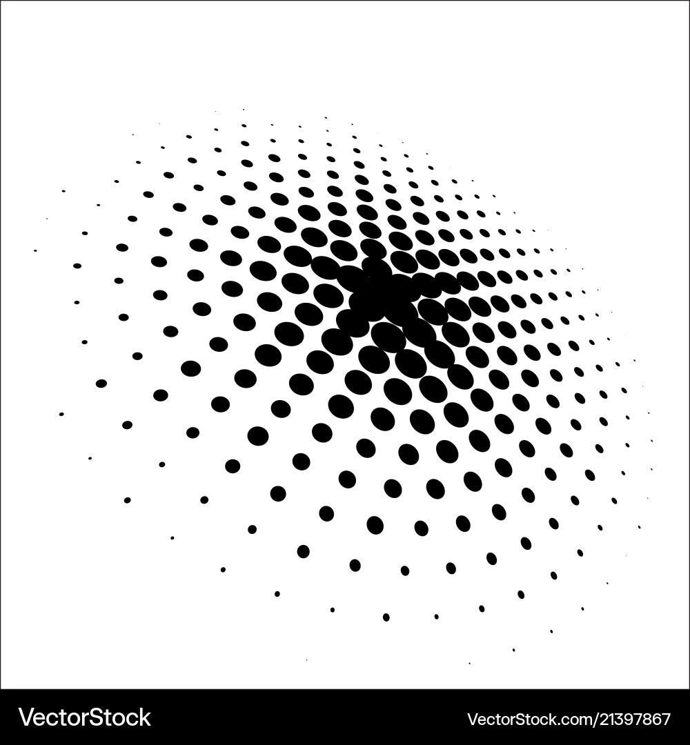 Dot pattern halftone dots design vector image