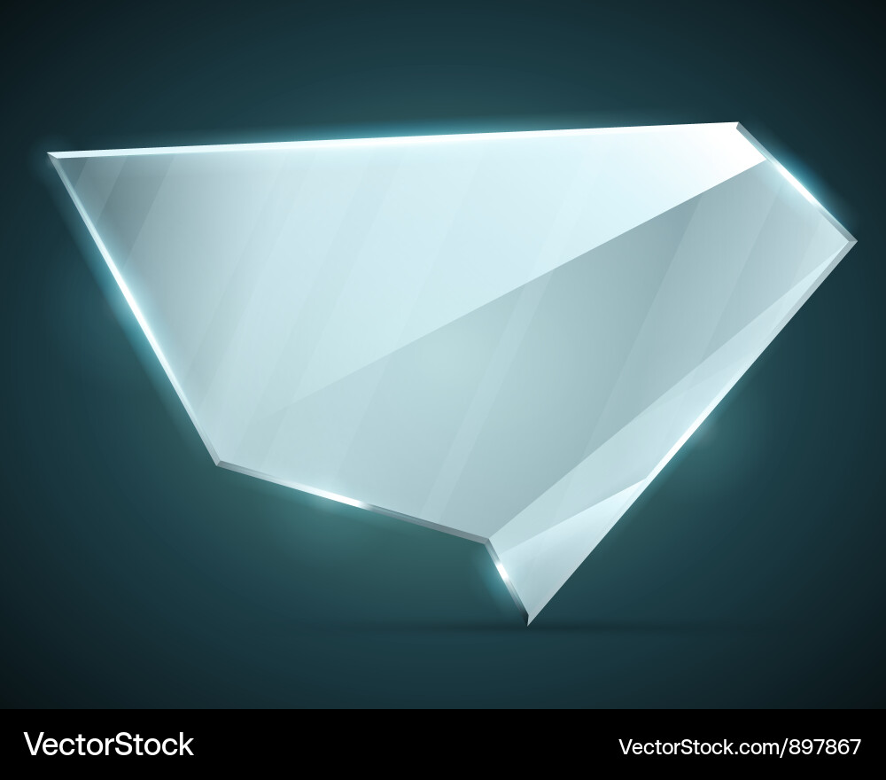 Glossy Speech Bubble Vector Image