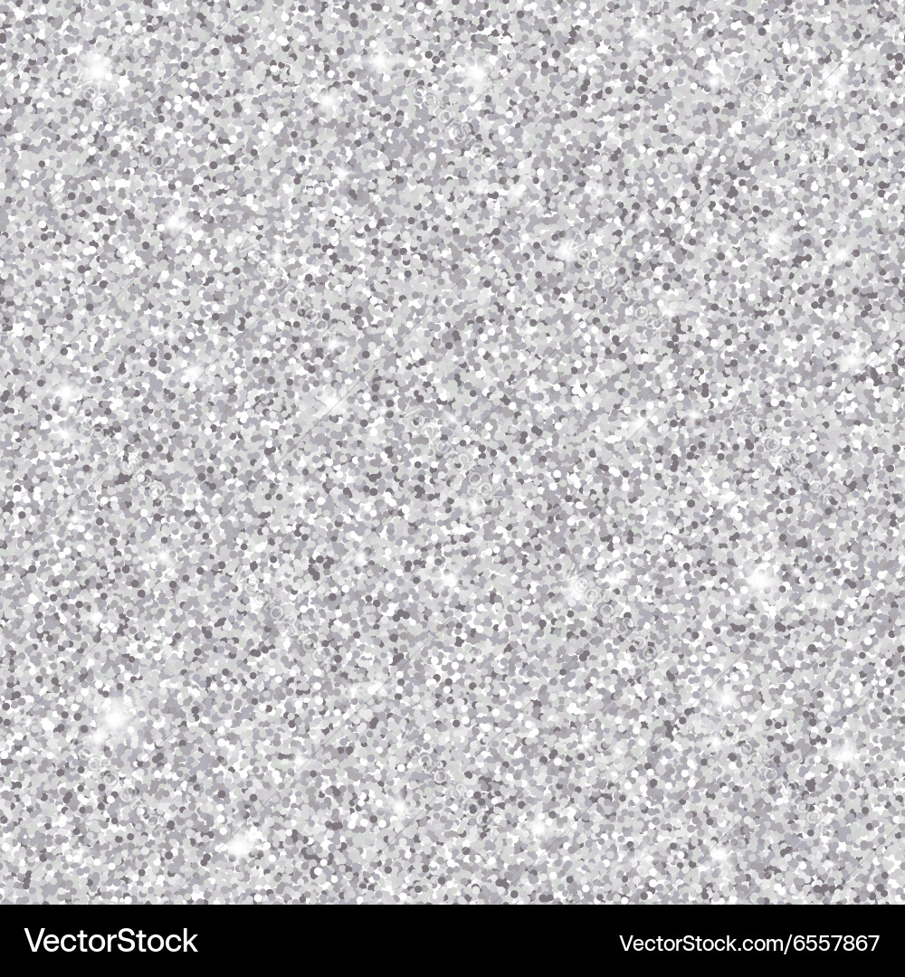 Silver glitter seamless pattern texture Royalty Free Vector