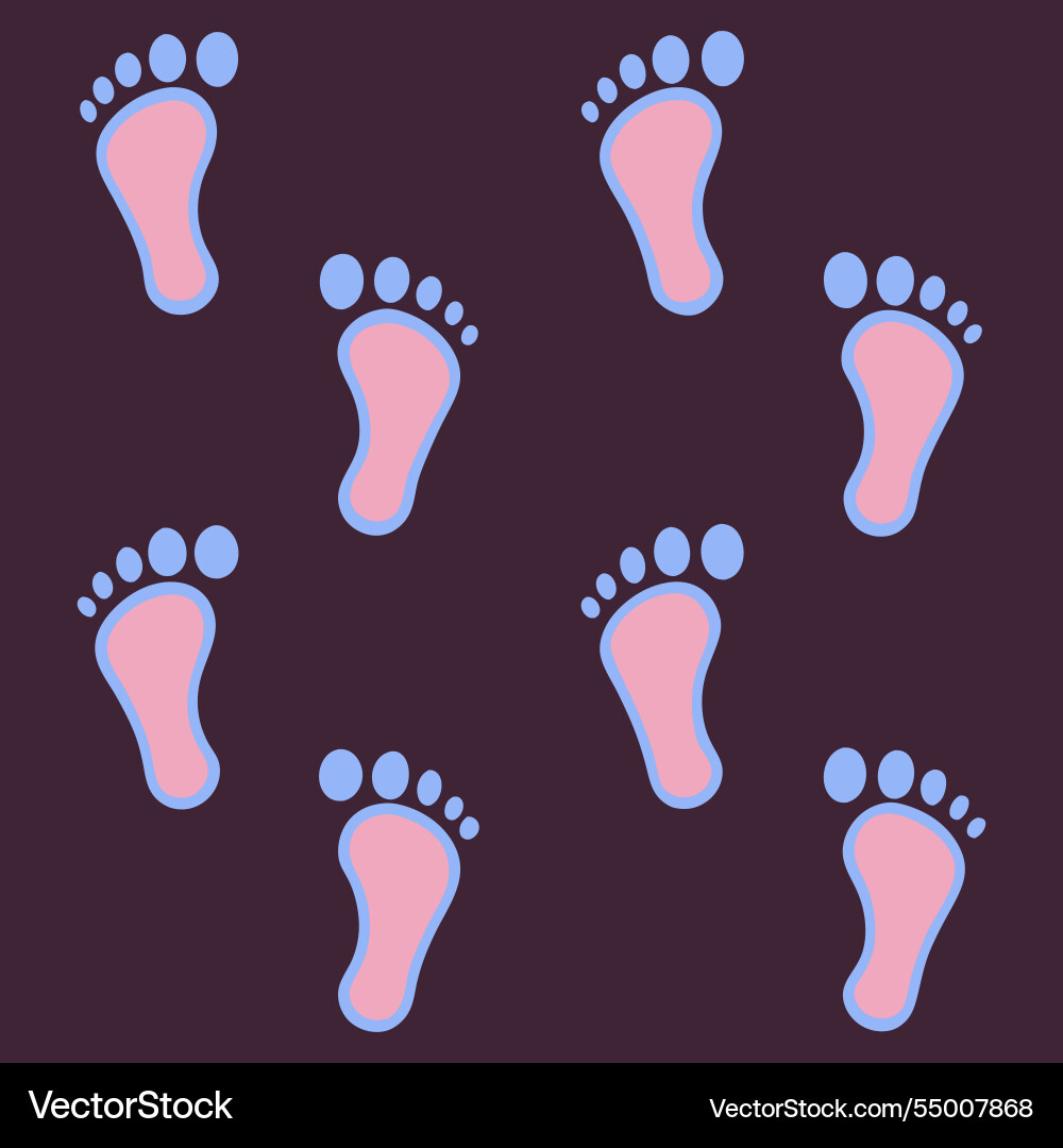 A seamless pattern featuring simple stylized Vector Image