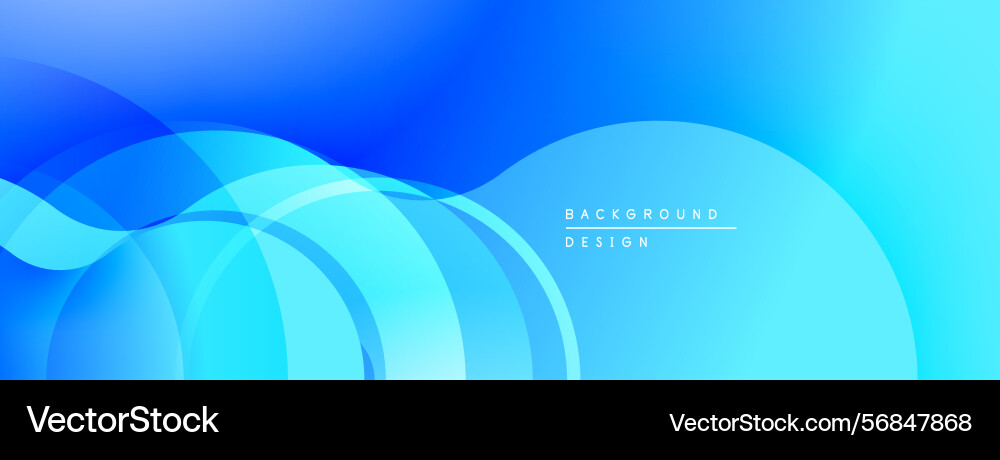 Abstract blue waves create dynamic background Vector Image