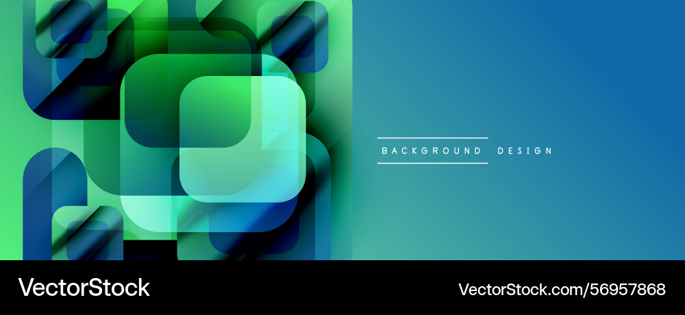 Abstract geometric shapes overlap gradient colors Vector Image