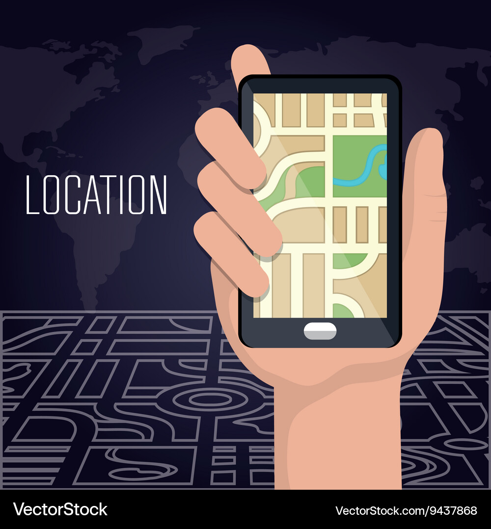 Gps navigation design Vector Image