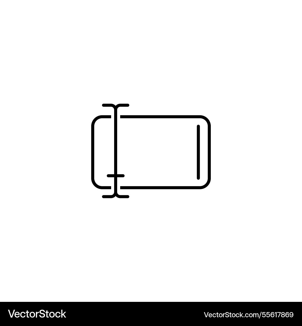 Abstract input icon for editing and altering text vector image