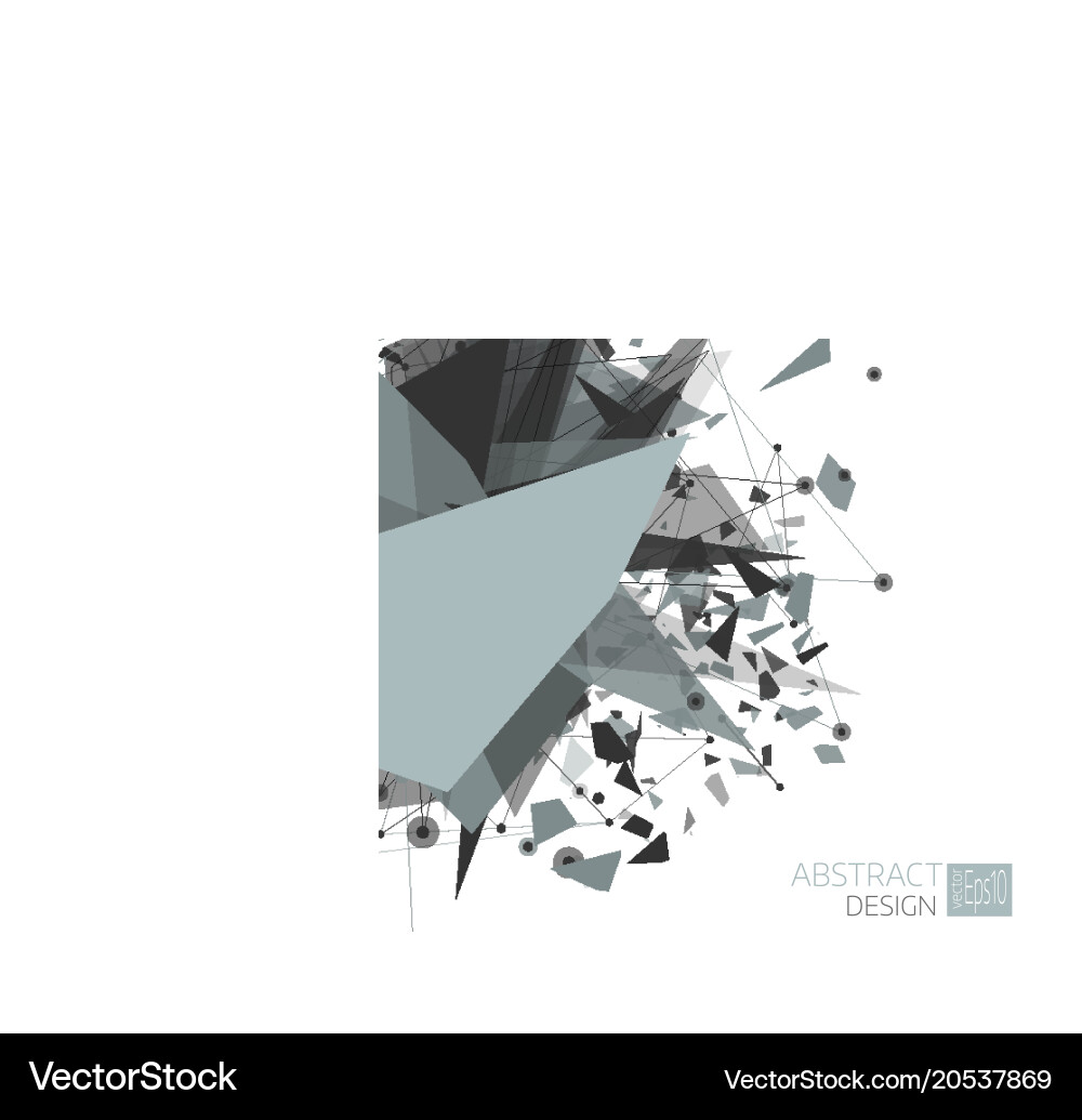 Abstract lines and dots connection concept Vector Image