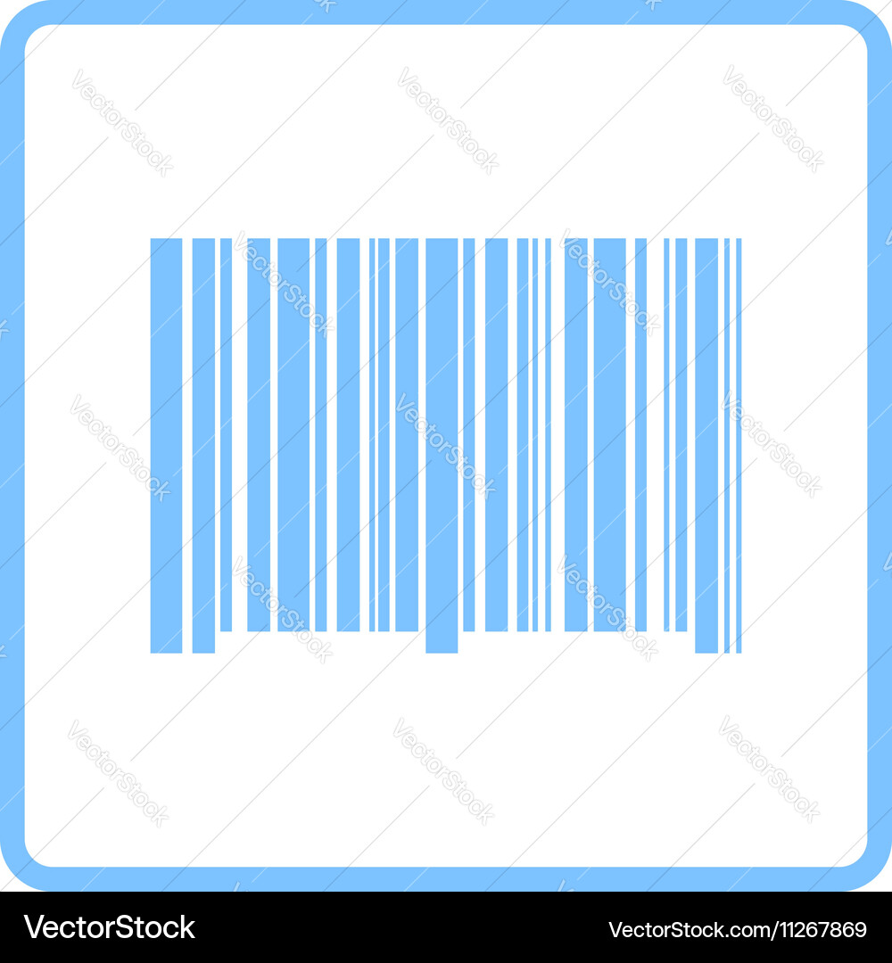 Bar code icon vector image