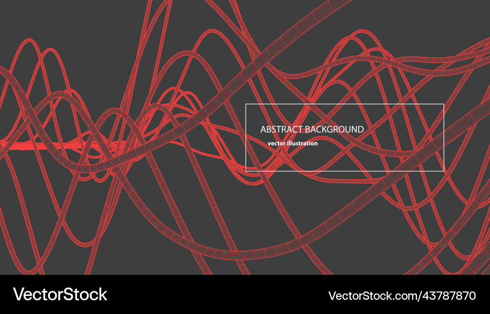 Abstract background with a wireframe dynamic Abstract background with a wireframe dynamic vector image