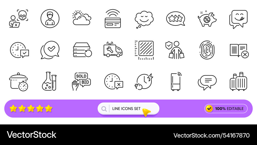 Reject book recovery server and boiling pan line Reject book recovery server and boiling pan line vector image