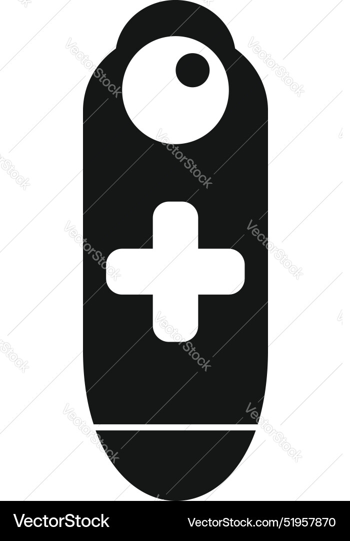 Vr controller with plus sign showing virtual Vector Image