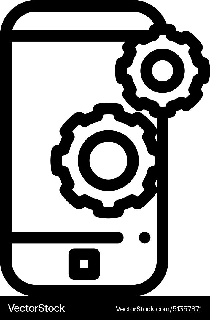 Application icon thin linear style design Application icon thin linear style design vector image