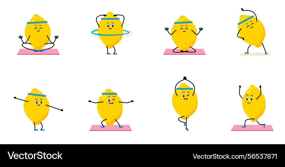 Character meditate in yoga pose outdoor sports Vector Image