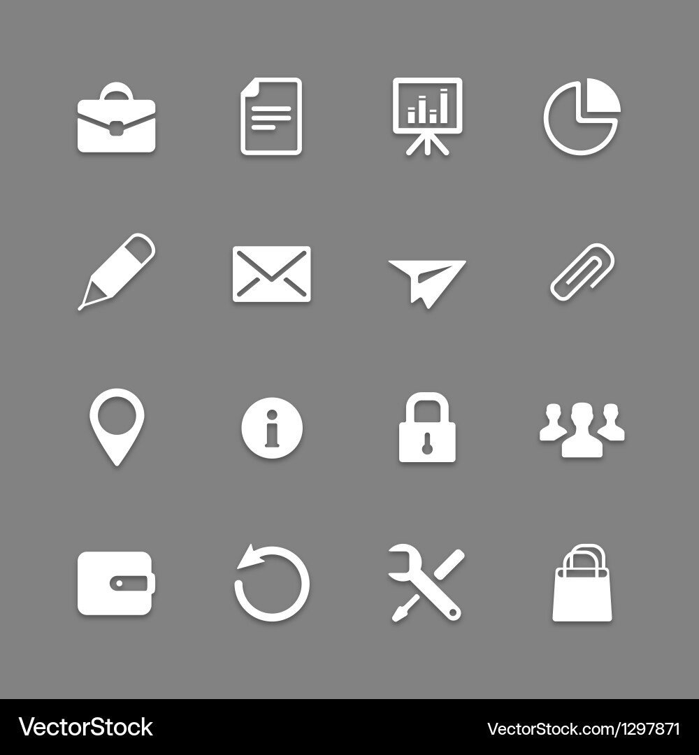 Icon set for web and mobile Vector Image