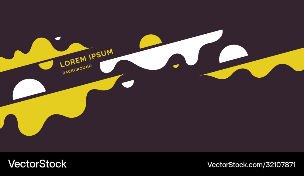 Poster with dynamic waves minimal vector image