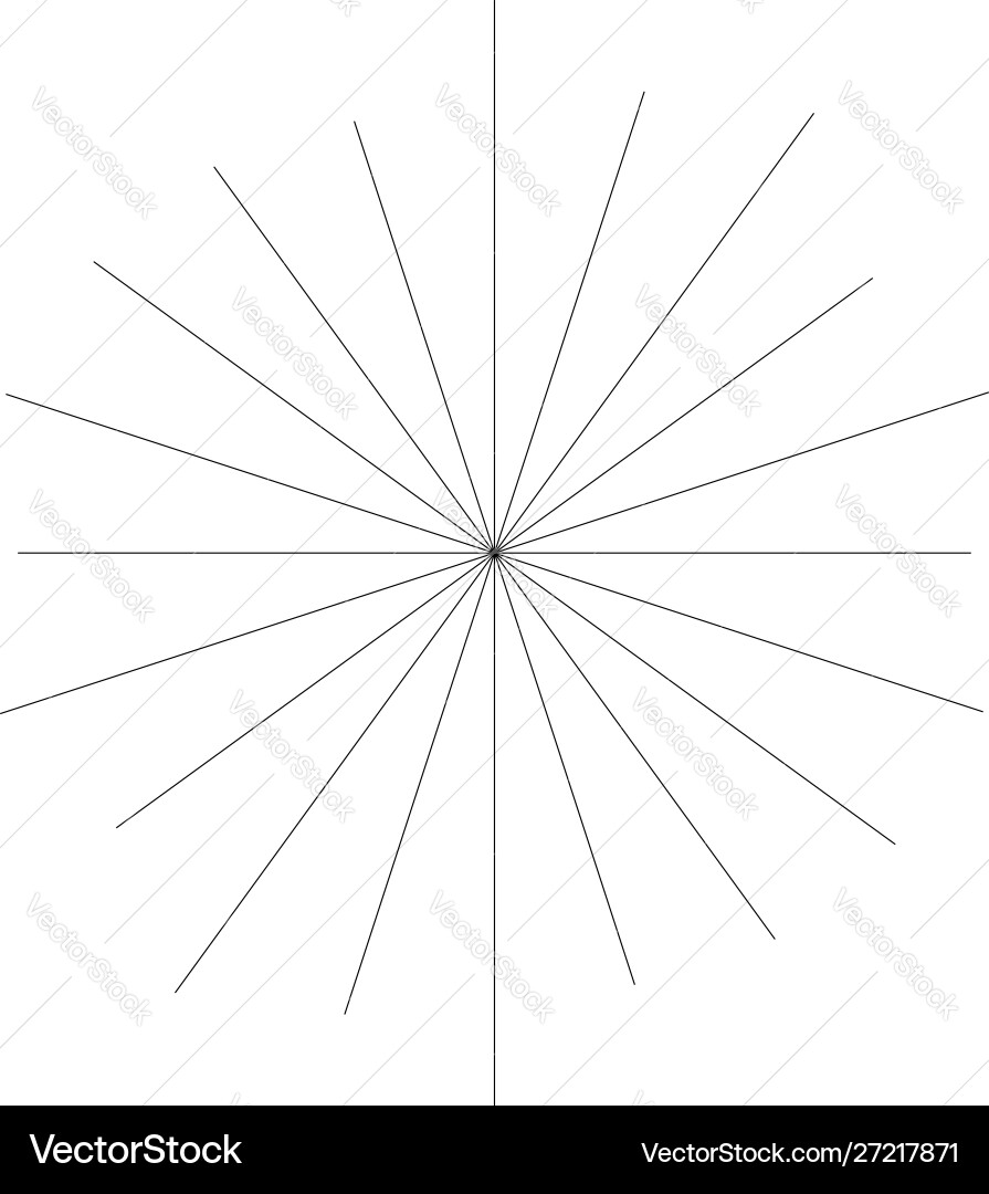 Random circular lines starburst sunburst element vector image