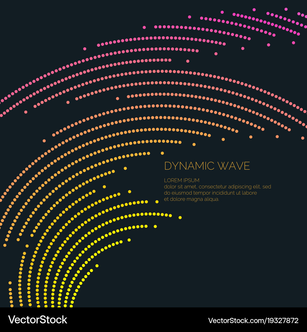 Abstract background with a colored dynamic vector image