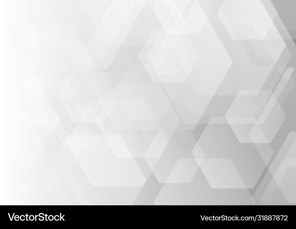 Abstract grey hexagonal pattern design artwork Abstract grey hexagonal pattern design artwork vector image