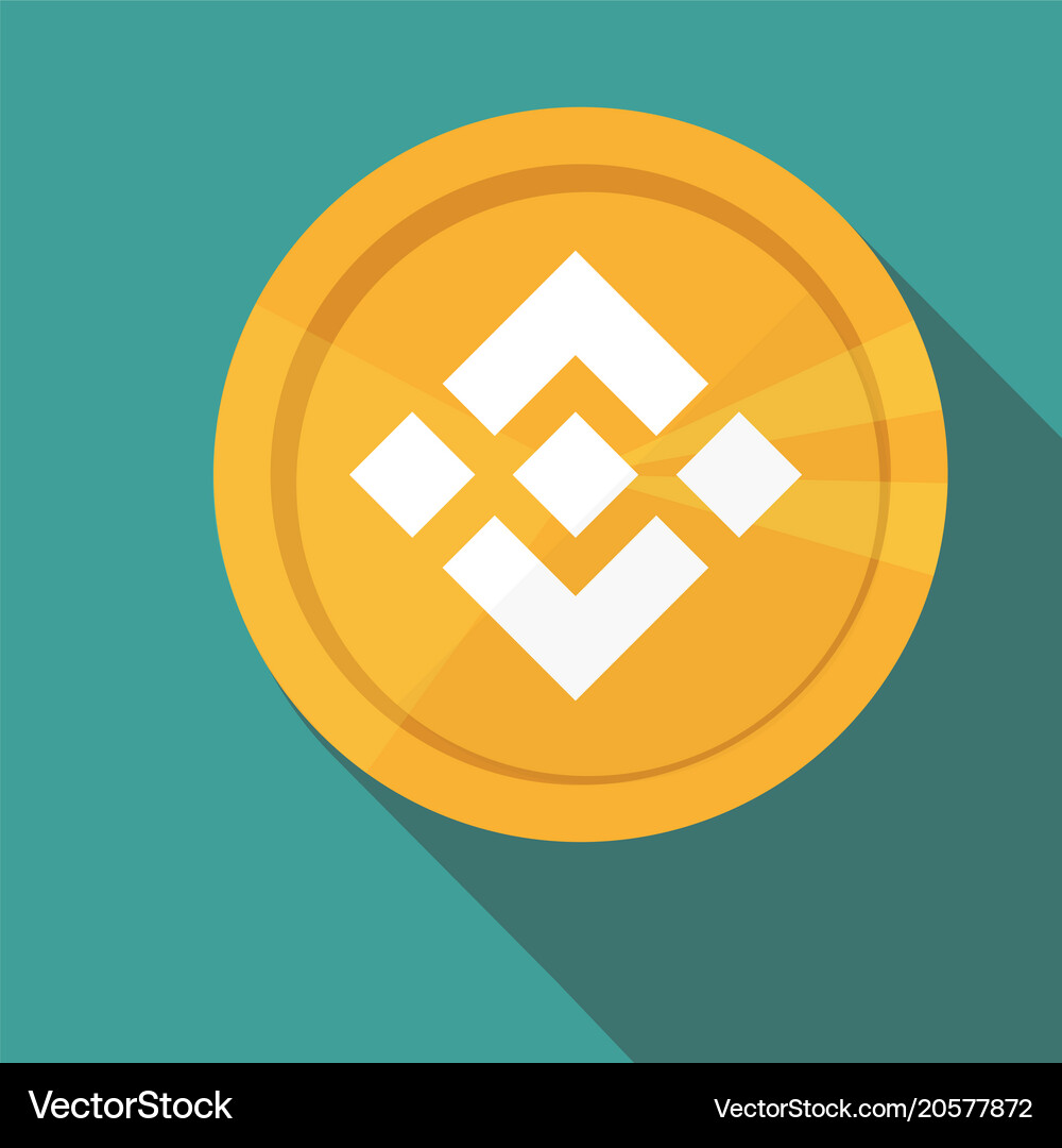 Binance BNB Crypto Coin Icon – Royalty-Free Vector | VectorStock