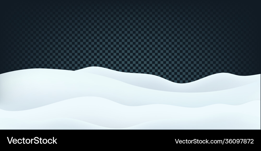 Heavy snowfall an different shapes and forms Vector Image