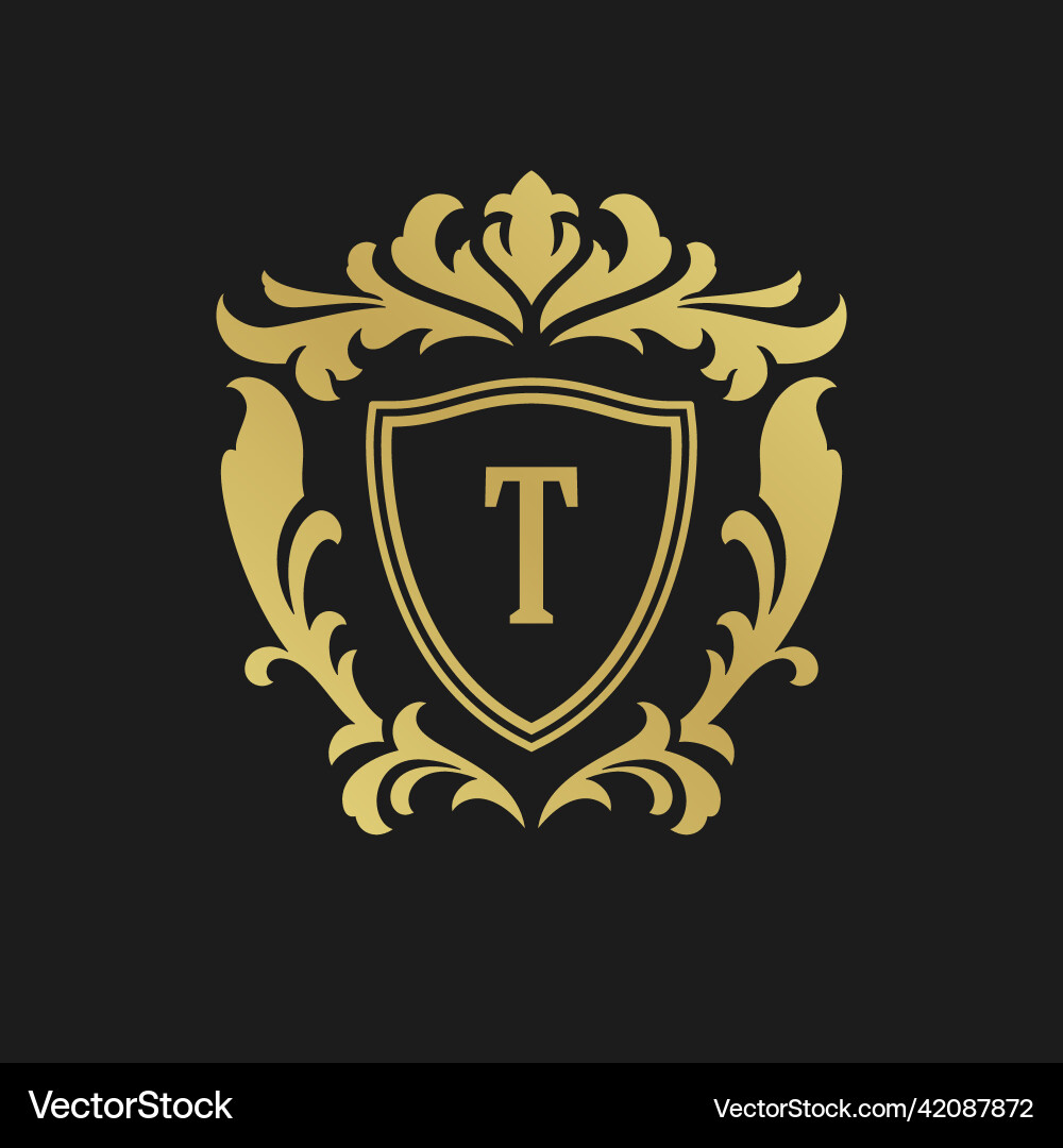 Luxury Monogram Logo Template Vector Image