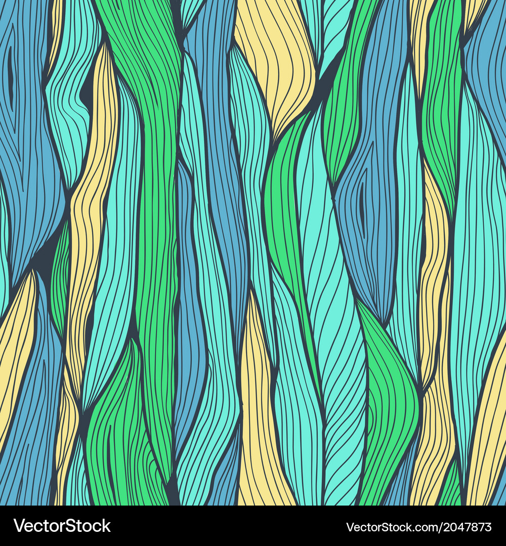 Abstract Line Pattern - Swirls Vector Image