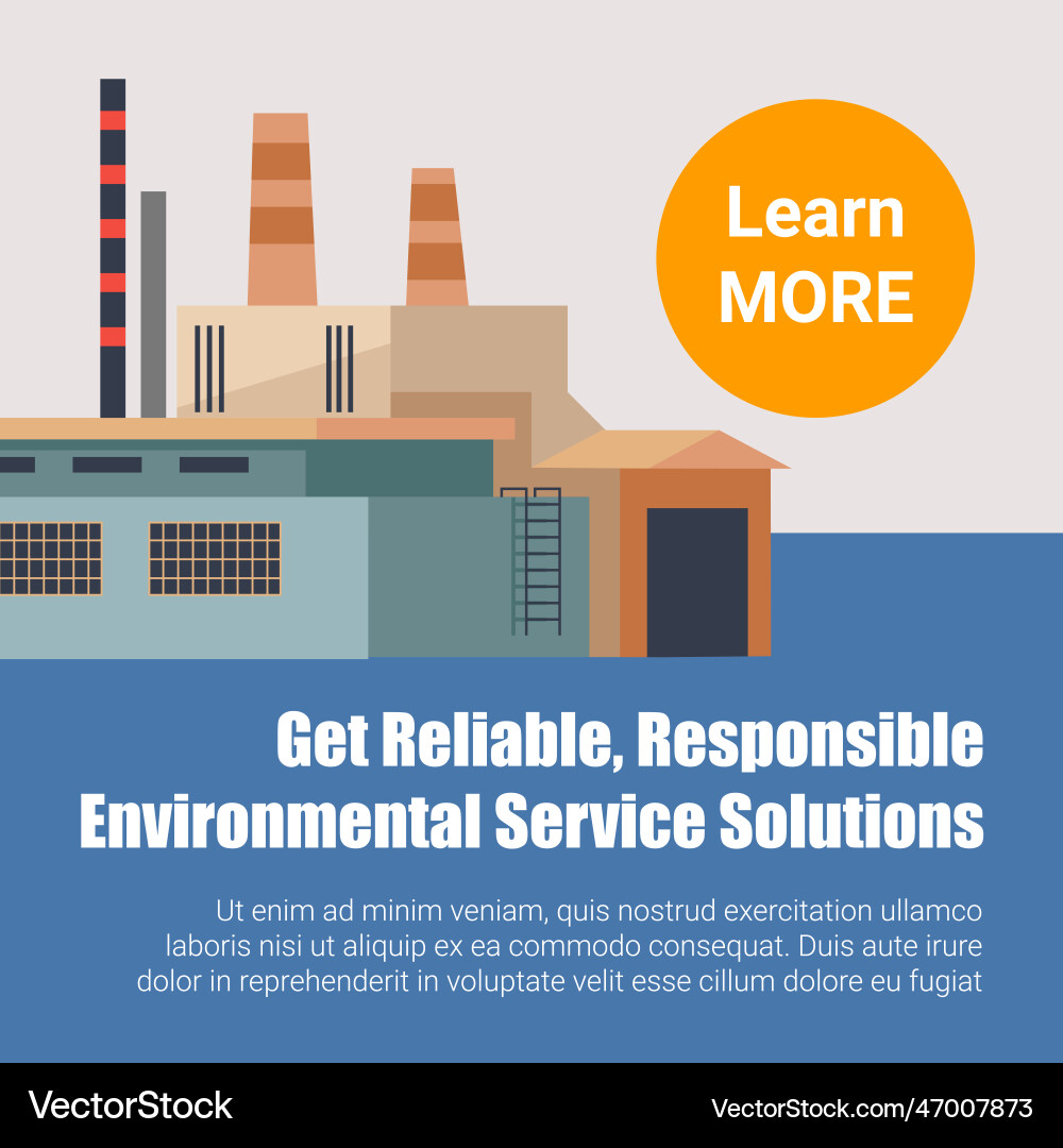 Get reliable responsible environmental service Vector Image