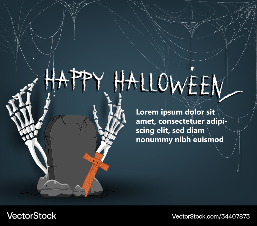 Halloween social media post templatespost square Halloween social media post templatespost square Vector Image