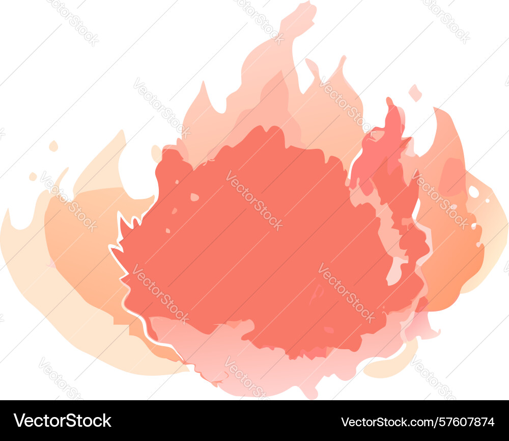 Dynamic abstract flame burst design generative ai Vector Image