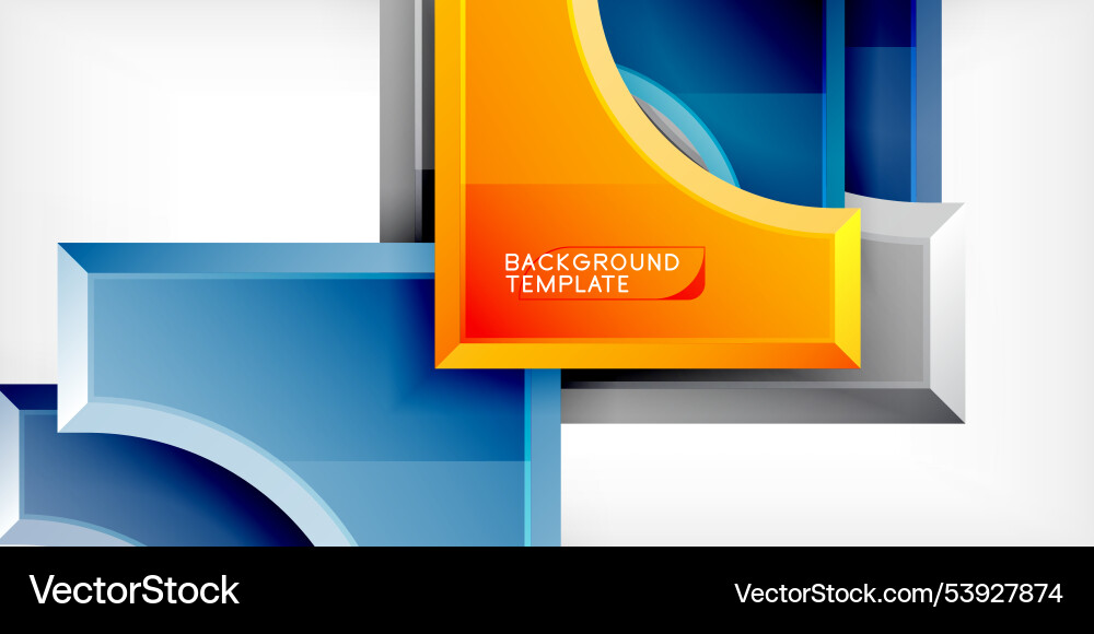 Square arrow shapes with round elements Square arrow shapes with round elements Vector Image