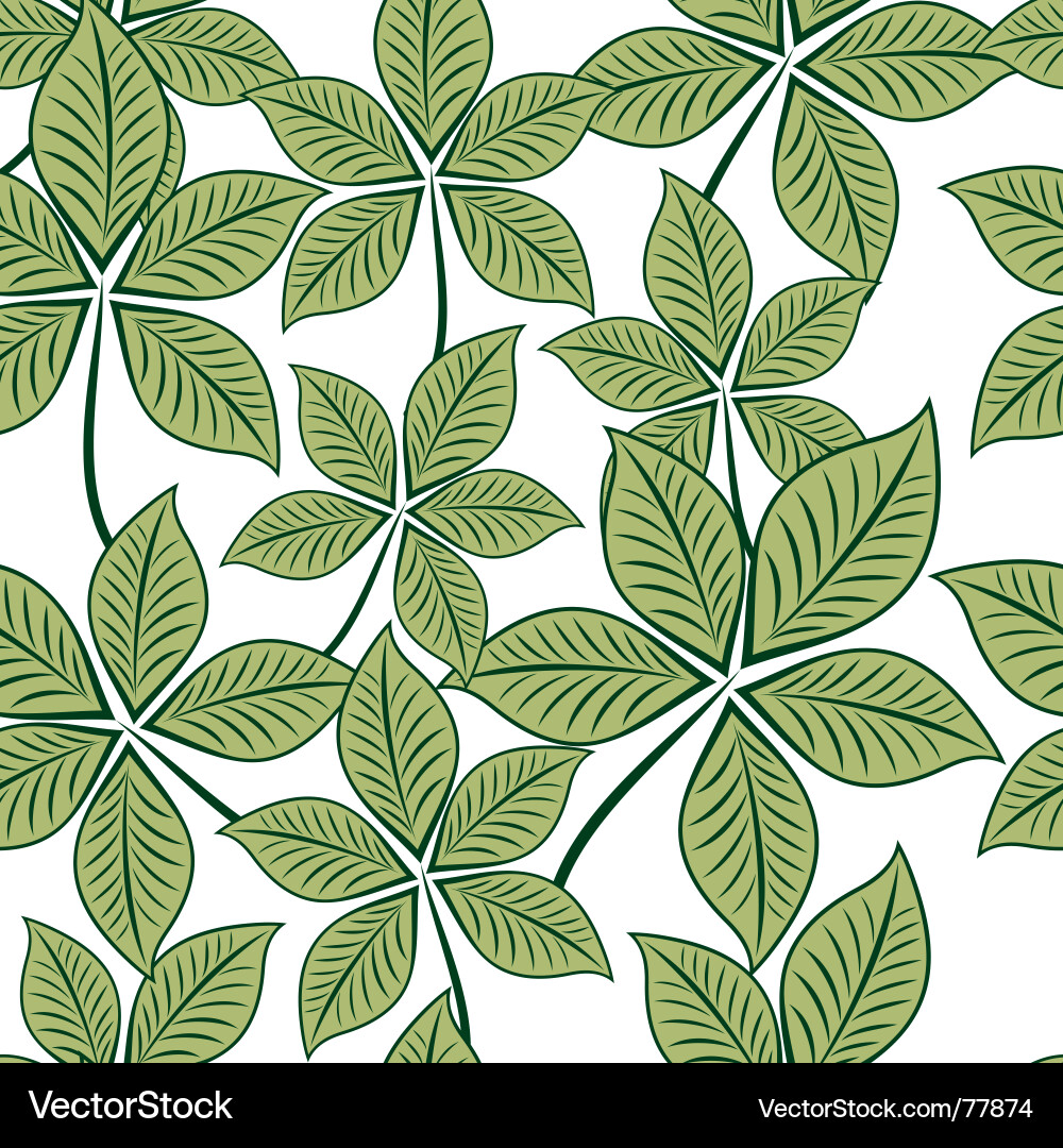 Tropical Leaf Pattern Vector Image