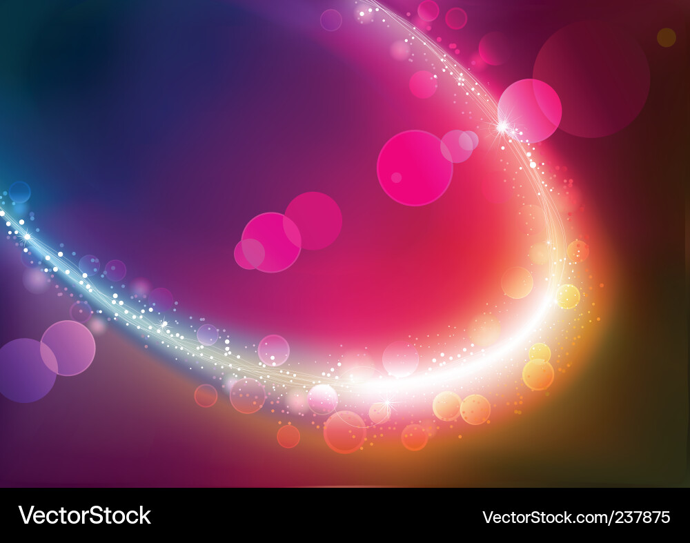 Neon Magic Background Vector Image