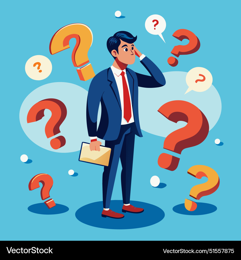 Question marks finding solution or search Question marks finding solution or search vector image