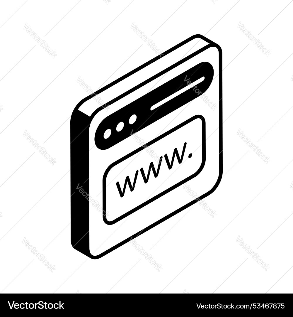 Web address Vector Image