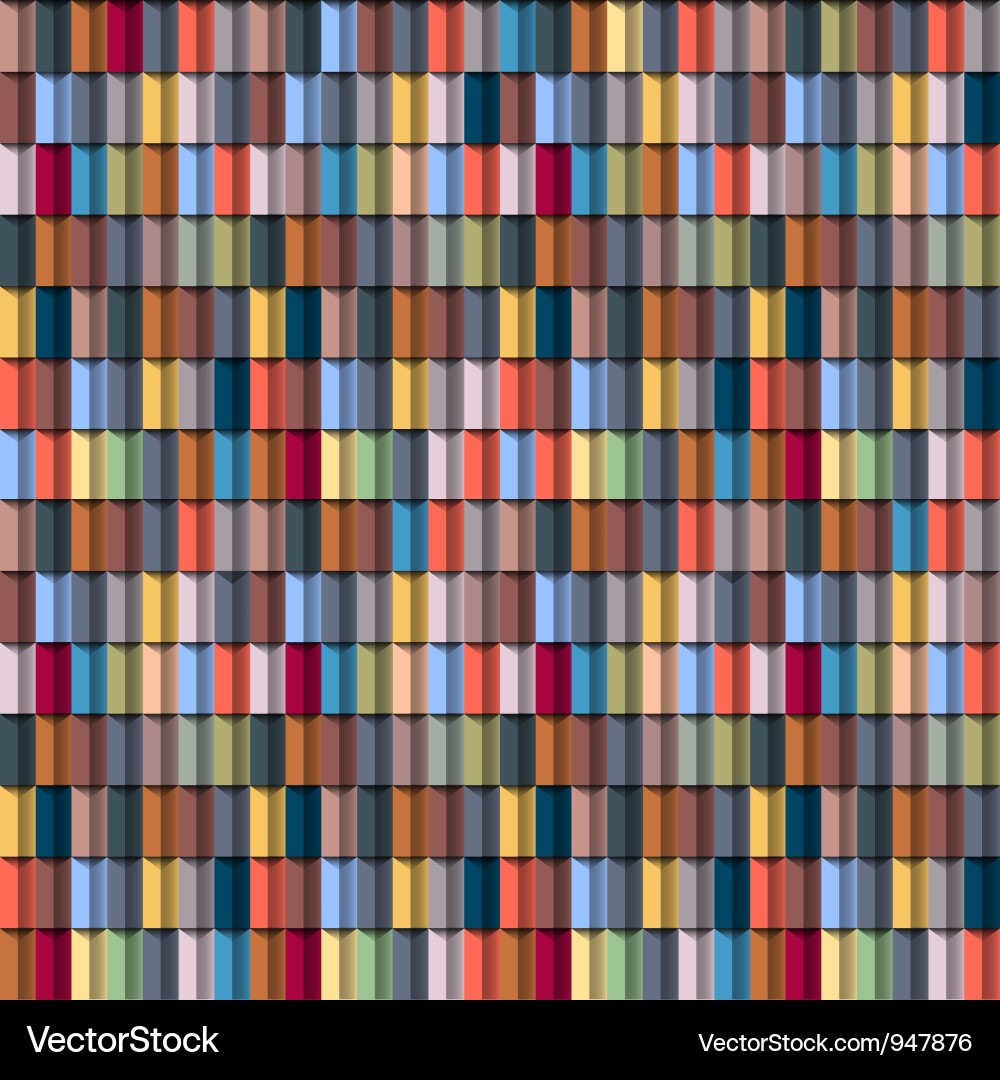 Geometric multicolored structure vector image