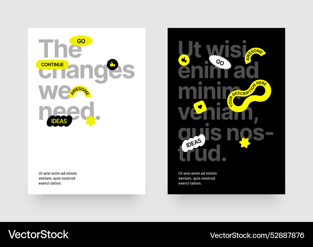 Layout template for events or business related Vector Image