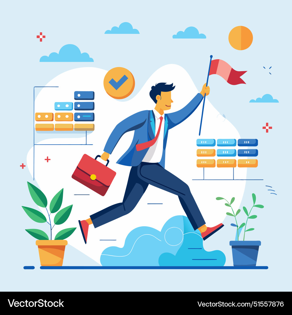 Project management gantt chart to track complete Project management gantt chart to track complete vector image
