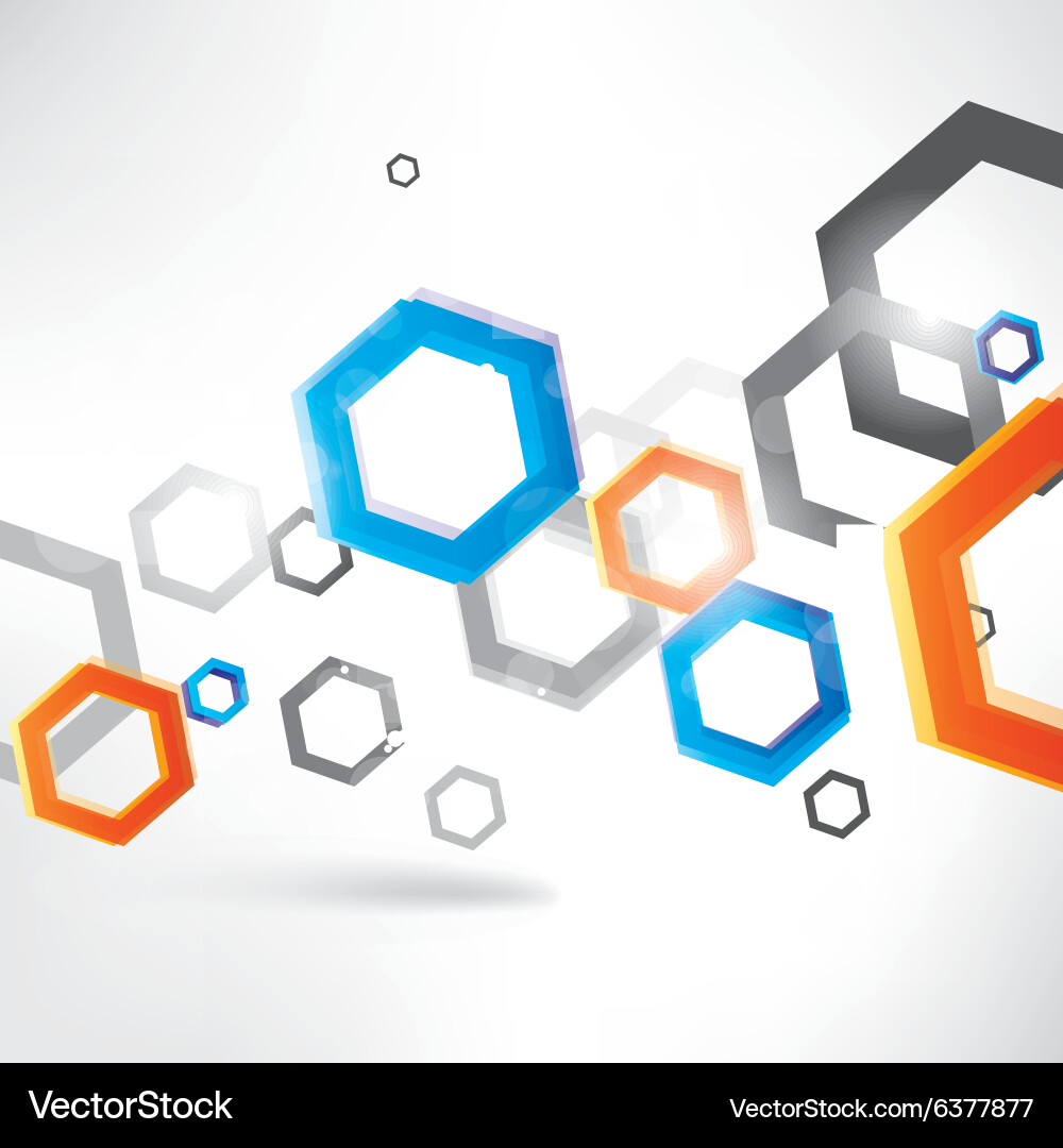 Abstract background with colored elements vector image