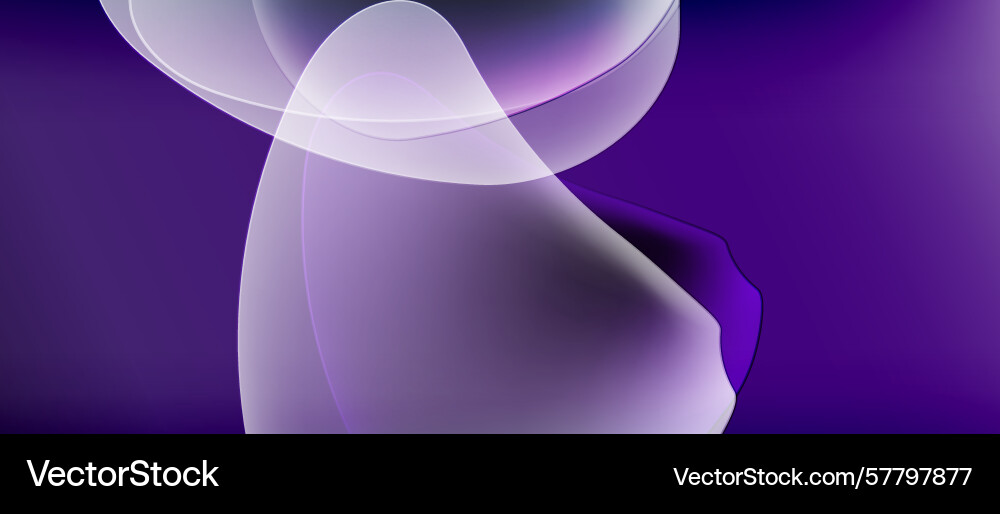 Abstract purple shapes overlap creating soft Vector Image