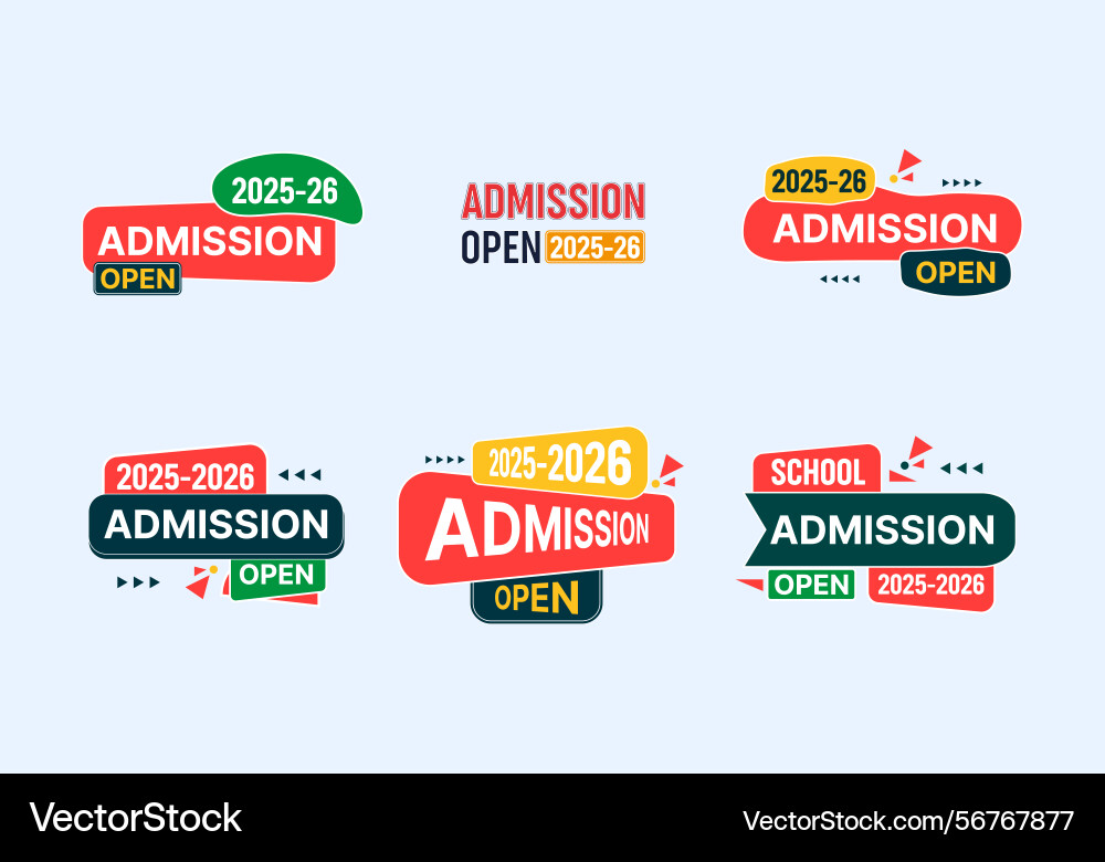 Admission open unit design collection - all file Admission open unit design collection - all file vector image