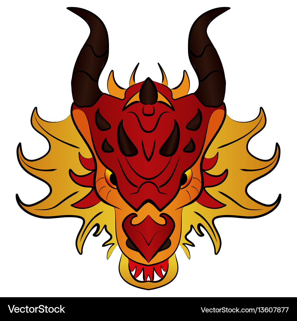 Chinese Dragon Cartoon Vector Image