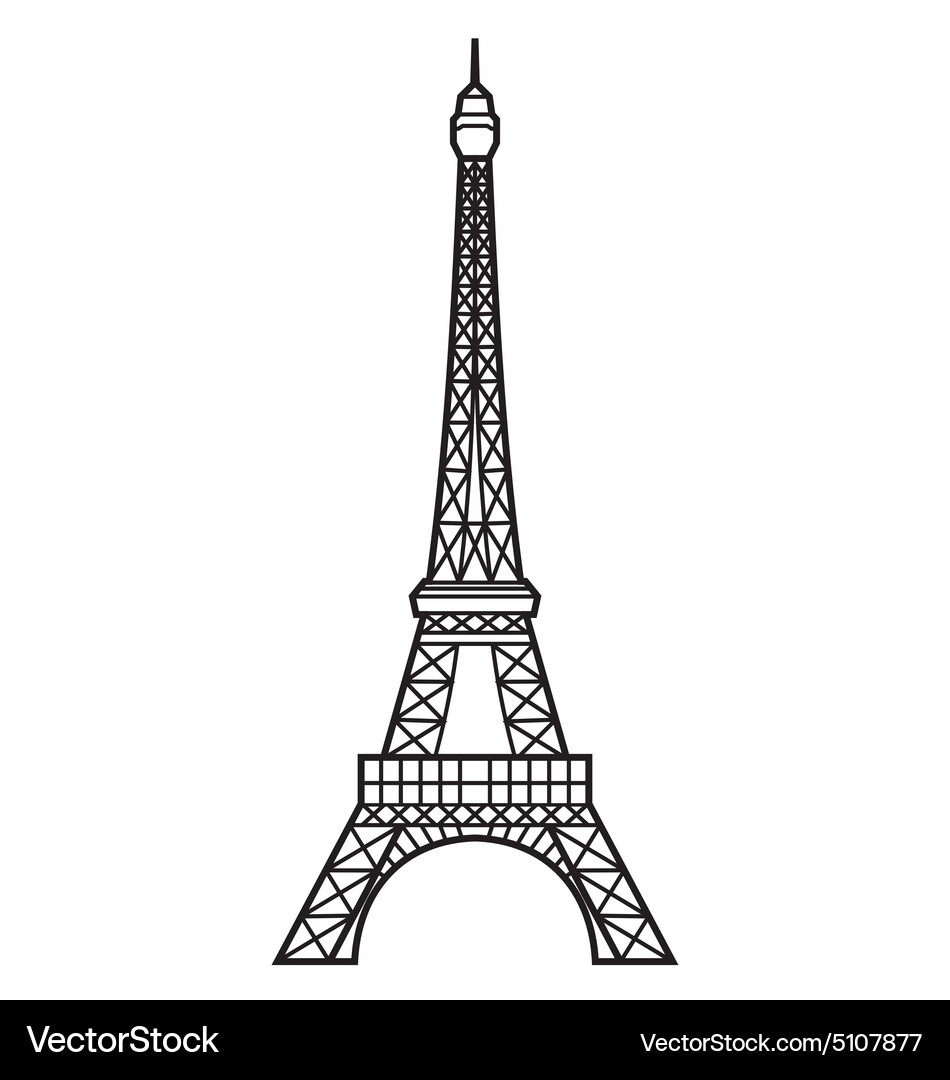 Eiffel Tower Paris Vector Image