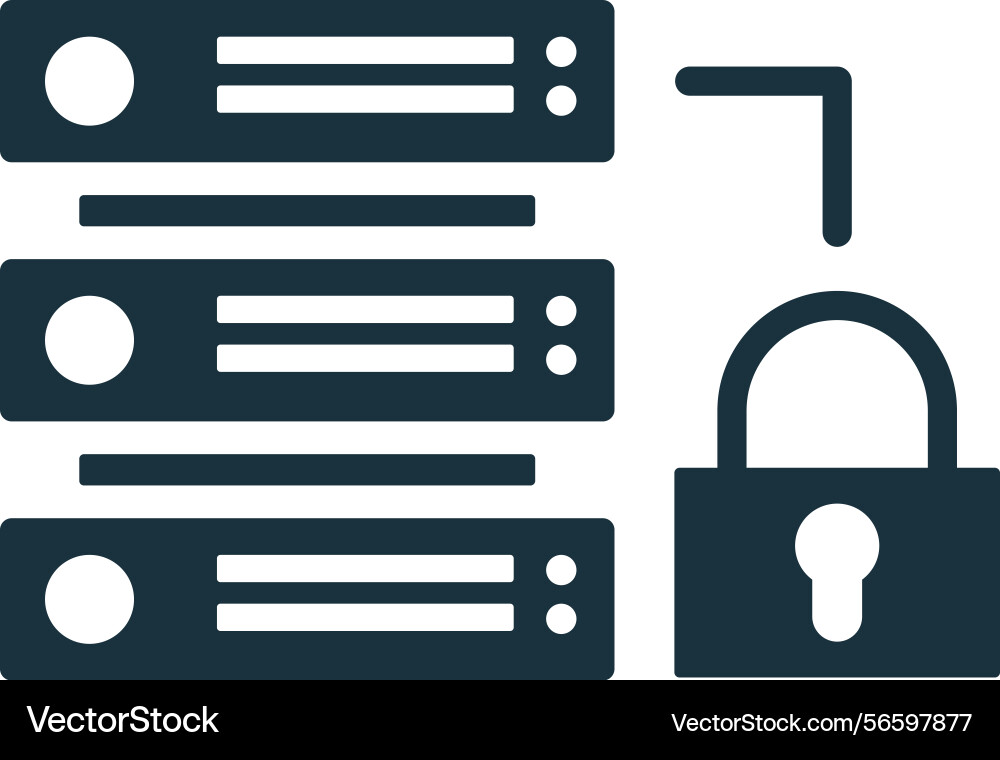 Server security system protecting data center Server security system protecting data center Vector Image